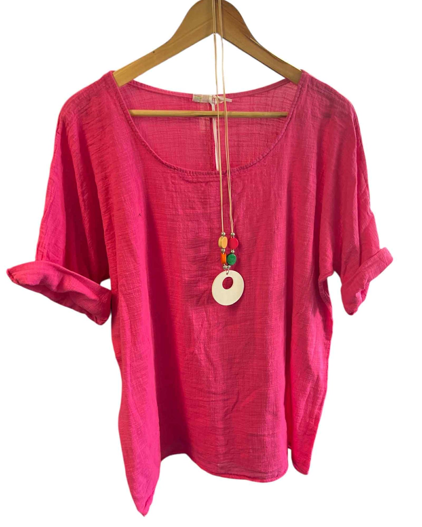Connie Tunic Top & necklace
