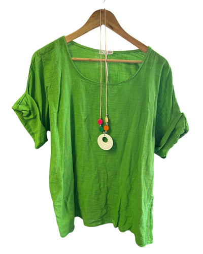 Connie Tunic Top & necklace