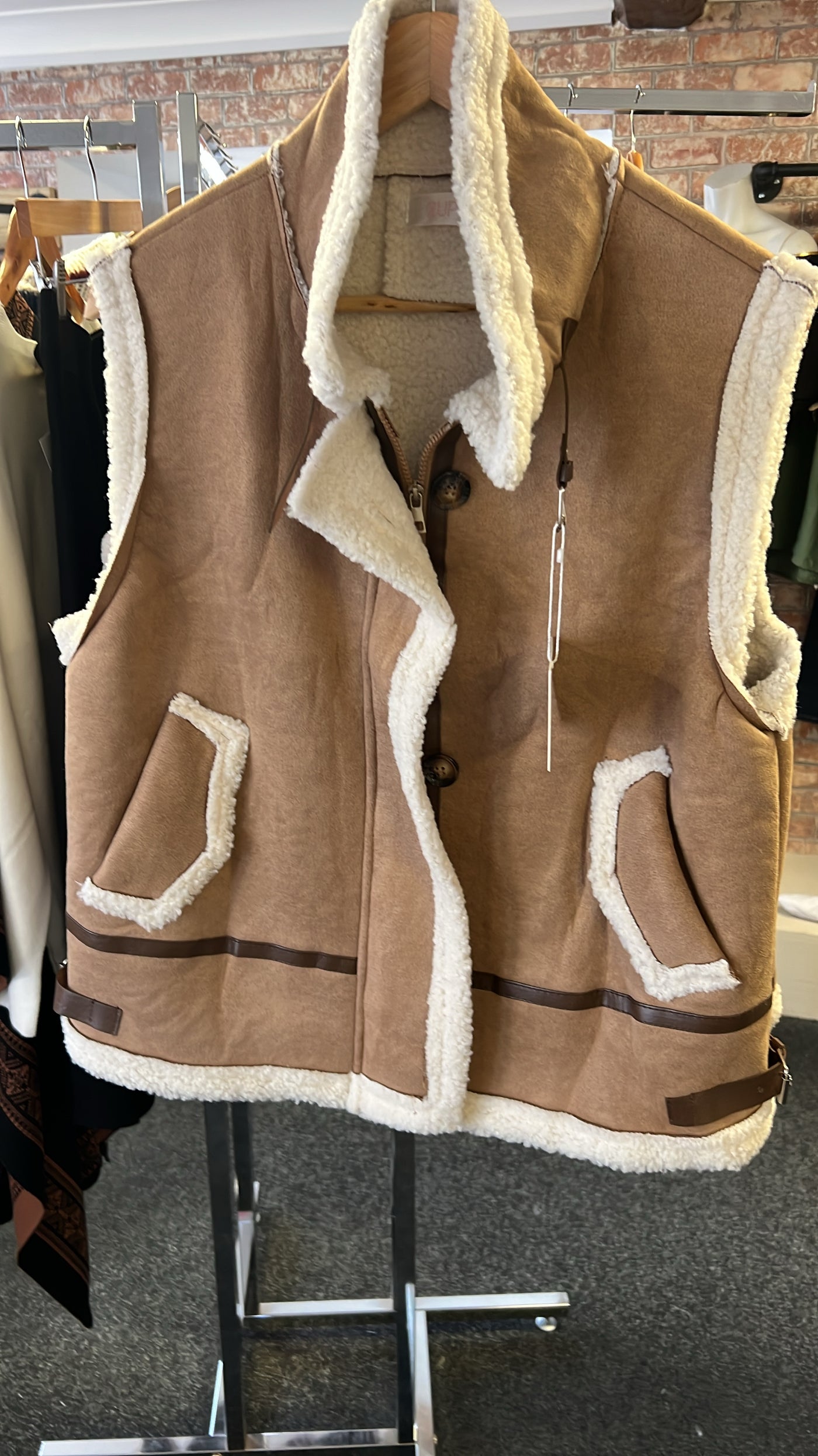 Faux Shearling Gilet