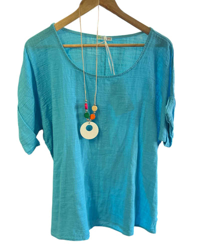 Connie Tunic Top & necklace