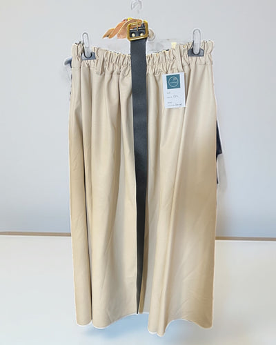 Jasmine leather look maxi skirt
