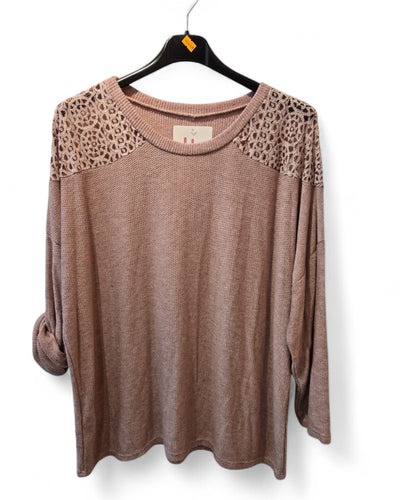 Josie long sleeve Top with crochet detail