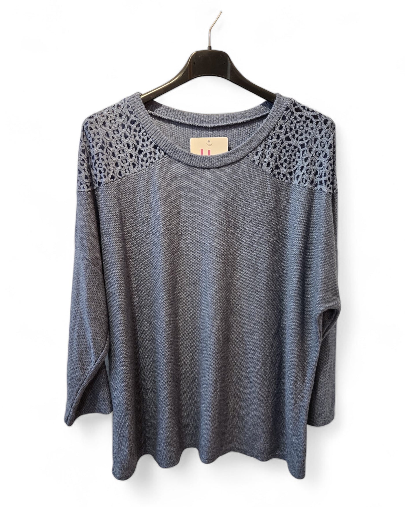 Josie long sleeve Top with crochet detail