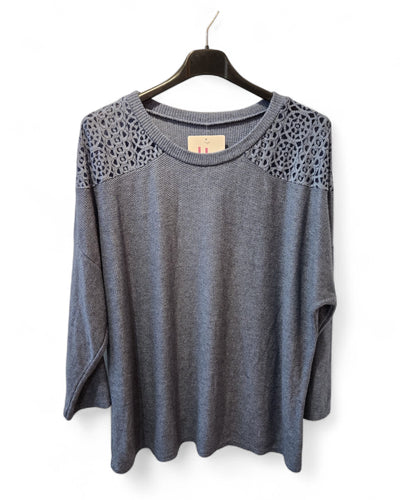 Josie long sleeve Top with crochet detail