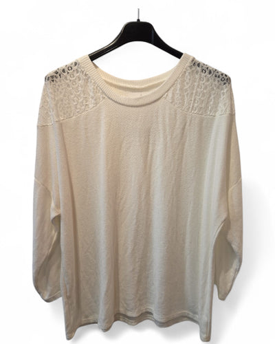 Josie long sleeve Top with crochet detail