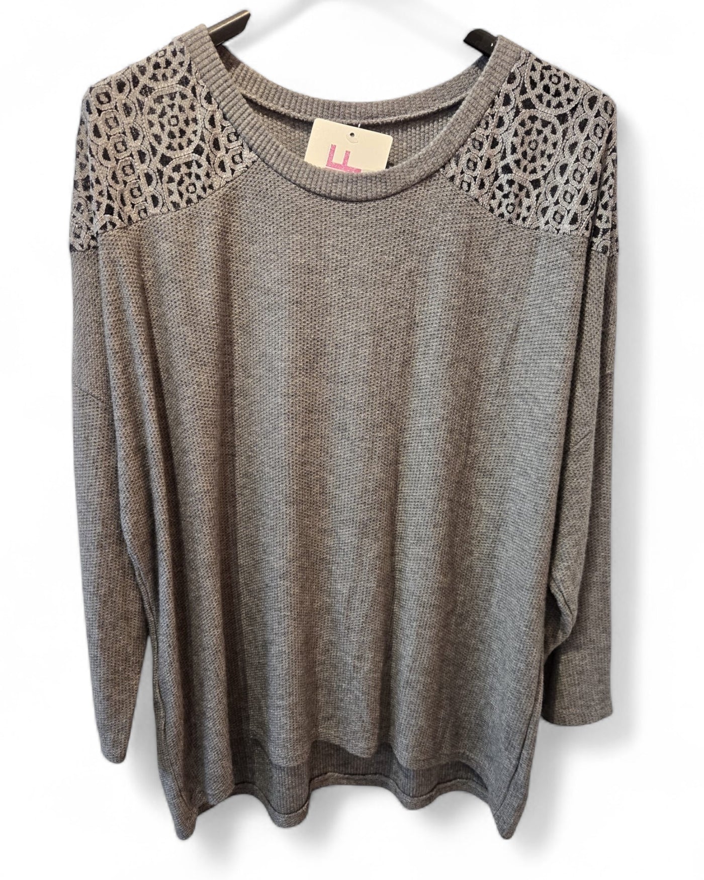 Josie long sleeve Top with crochet detail