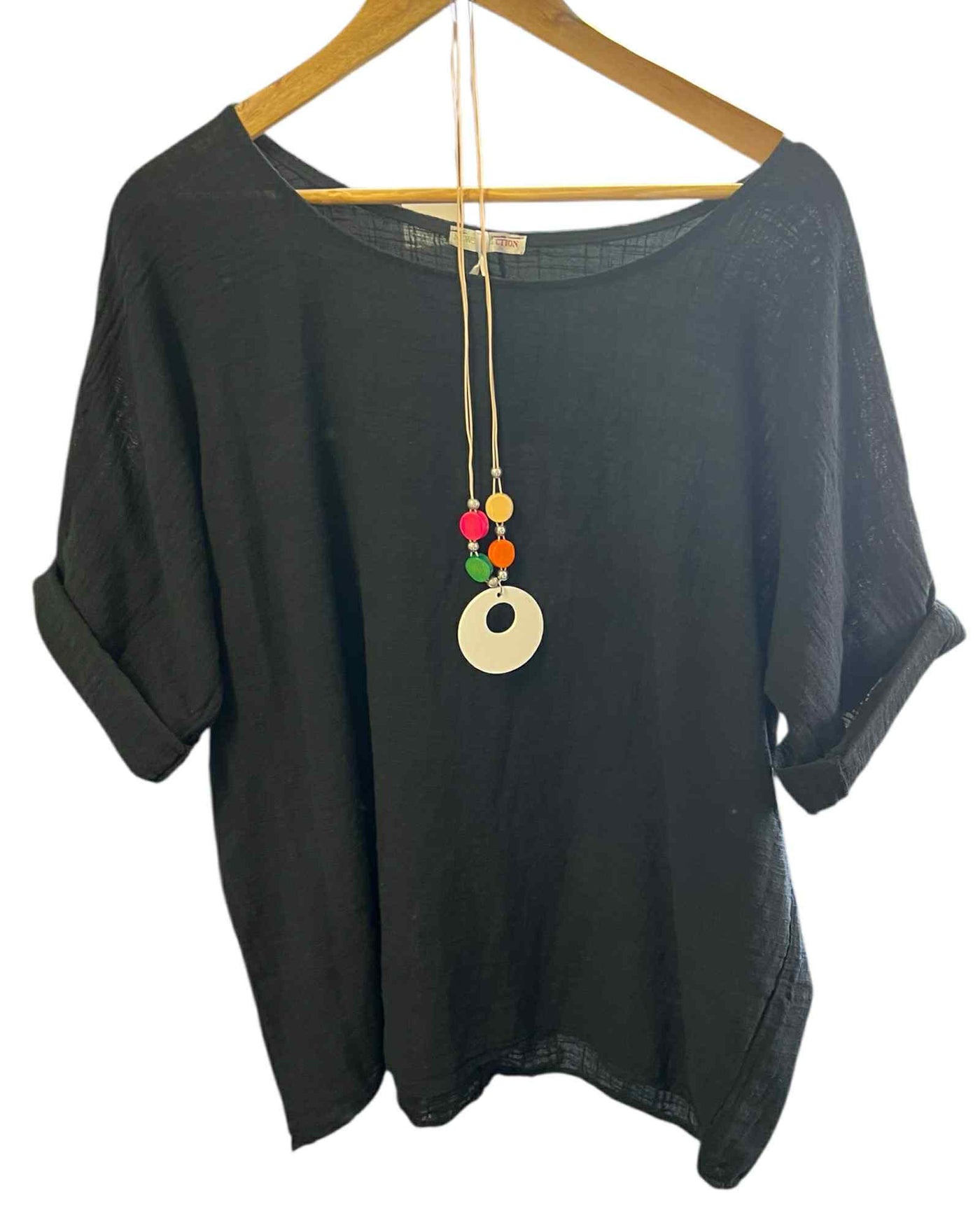 Connie Tunic Top & necklace