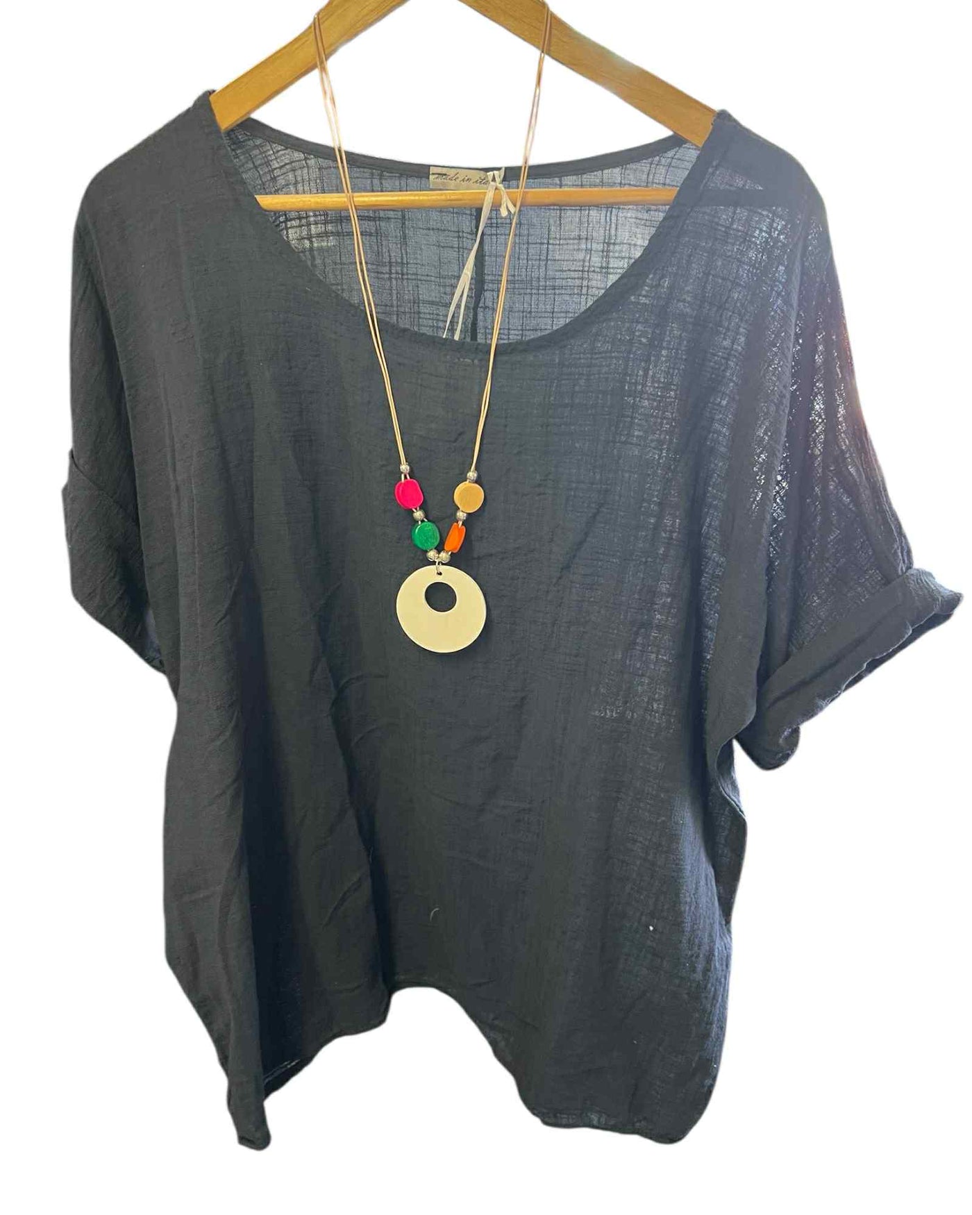Connie Tunic Top & necklace
